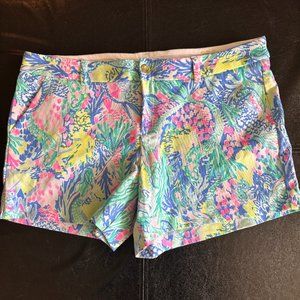 Lilly Pulitzer Stretch Callahan Shorts 16 Mermaid Cove